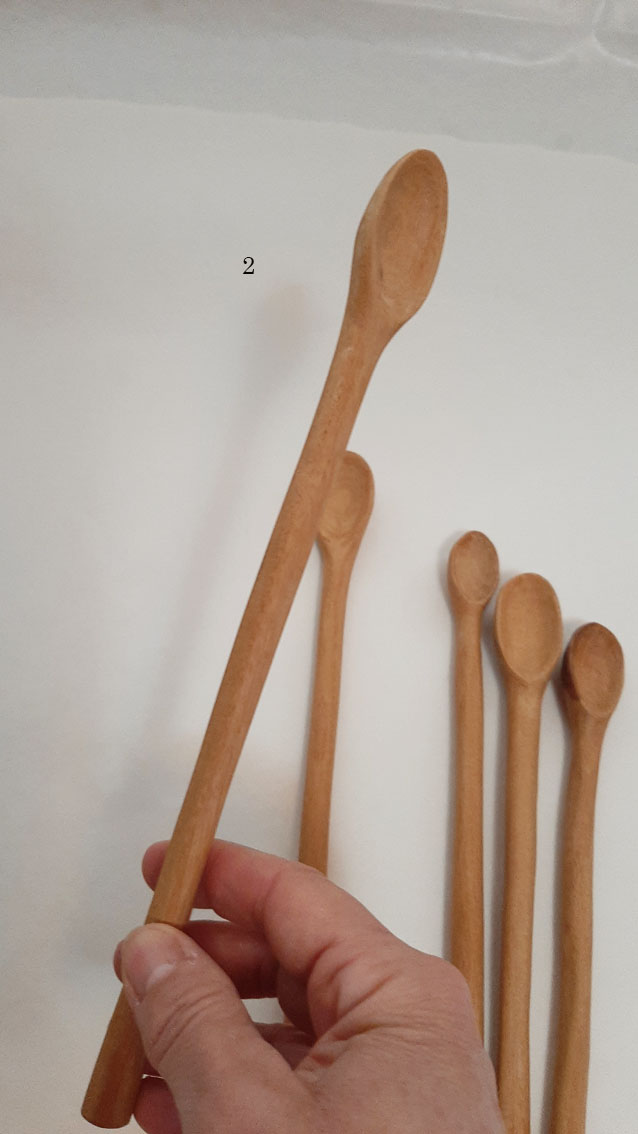 Cuchara roble larga miel - Imagen 5