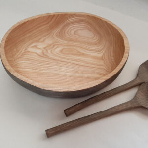 Cuenco oval madera fresno