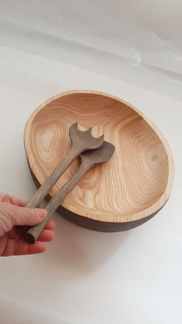 Cuenco oval madera fresno - Imagen 11