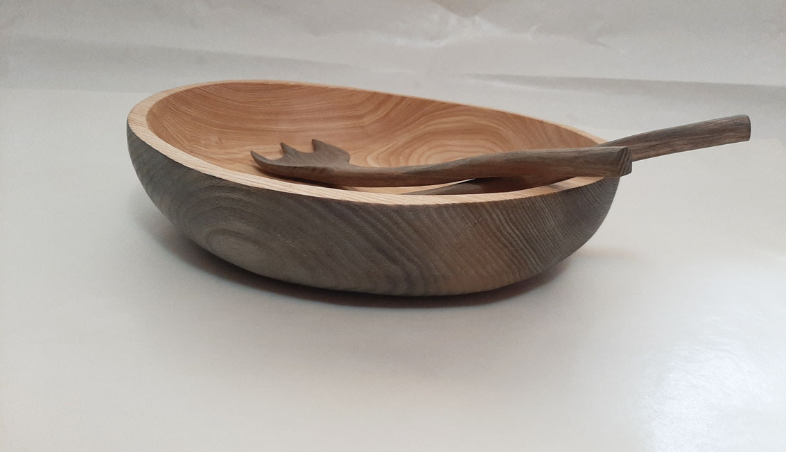 Cuenco oval madera fresno - Imagen 9