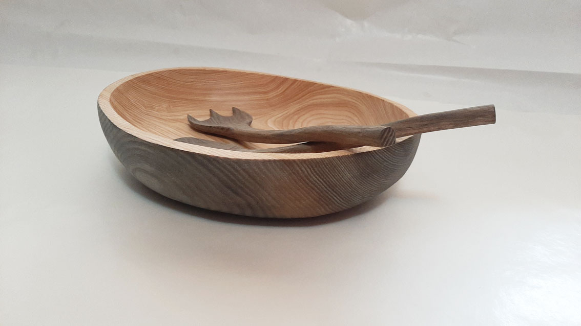 Cuenco oval madera fresno - Imagen 10