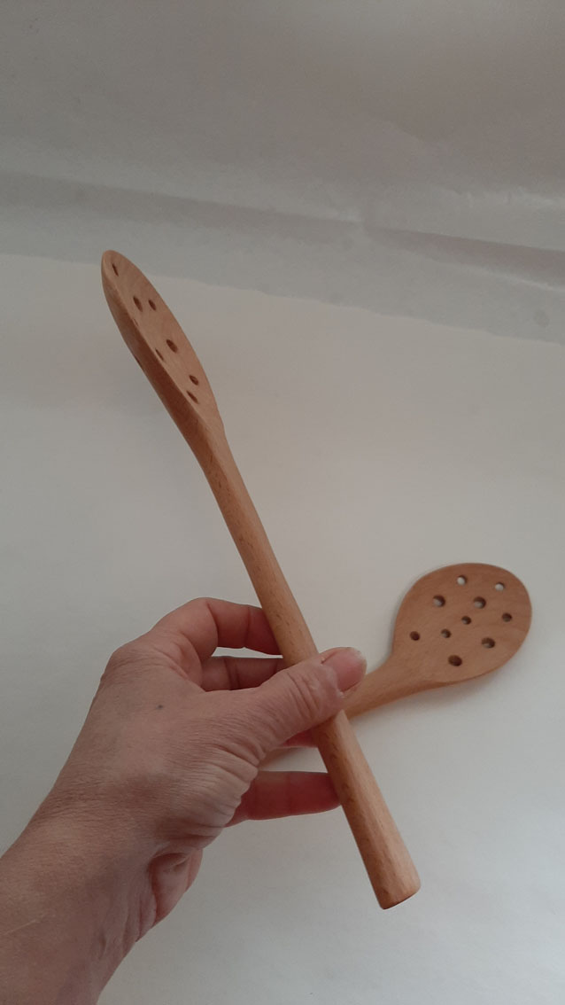 Cuchara espumadera madera haya - Imagen 6
