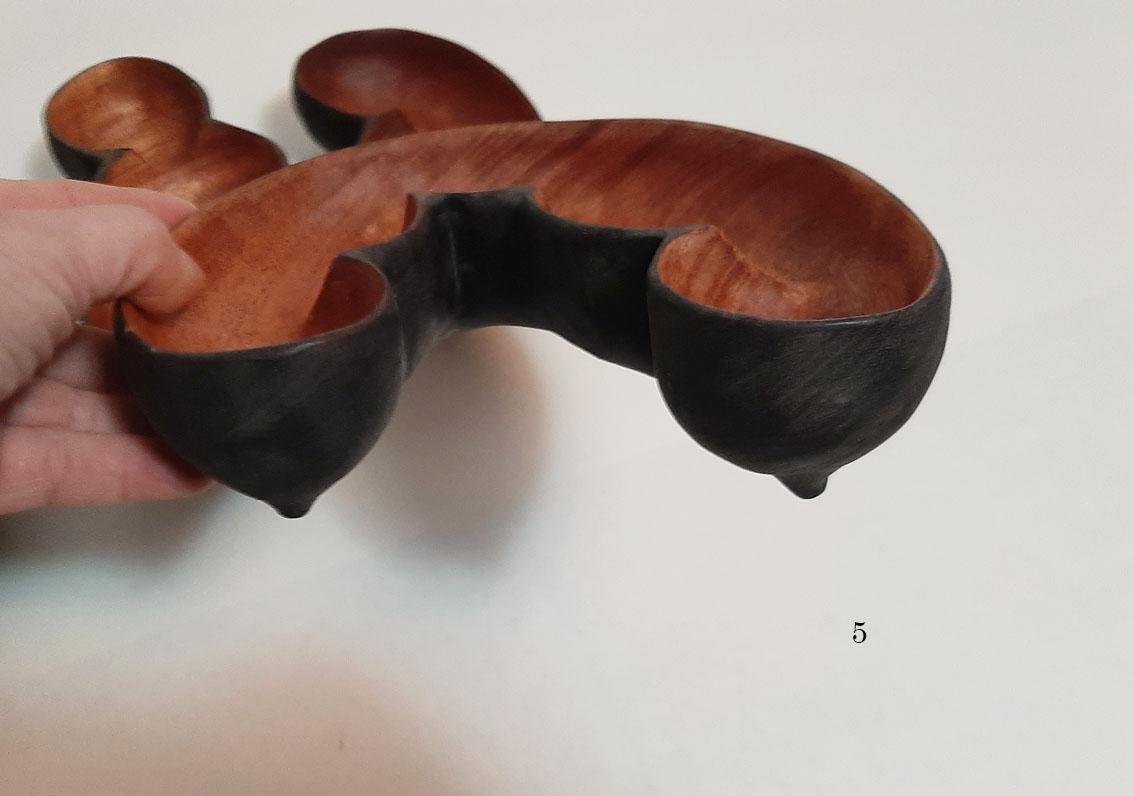 Cuenco cinco madera caoba. A elegir - Imagen 15