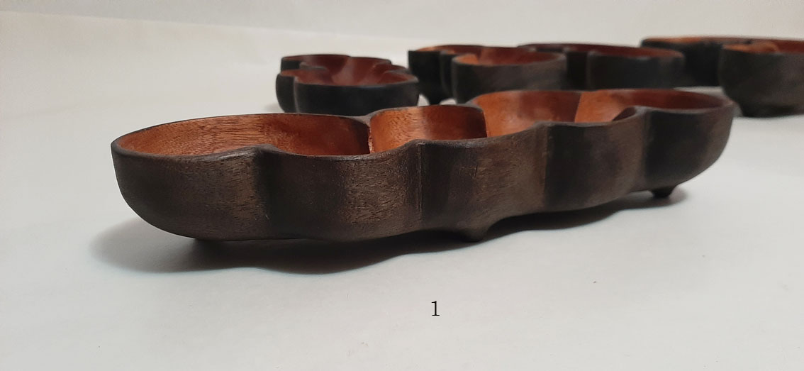 Cuenco cinco madera caoba. A elegir - Imagen 4