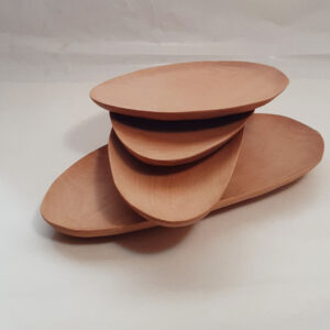 Plato madera haya alargado