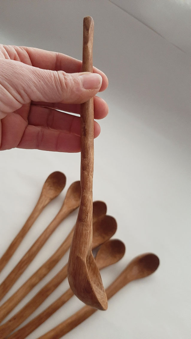 Cuchara cazo madera roble - Imagen 4