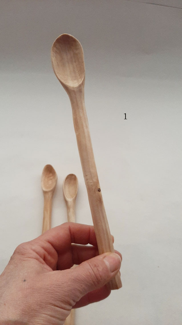Cuchara olivo larga miel - Imagen 4