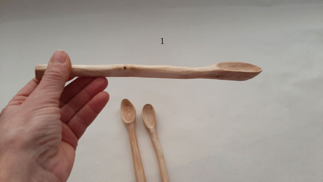 Cuchara olivo larga miel - Imagen 5