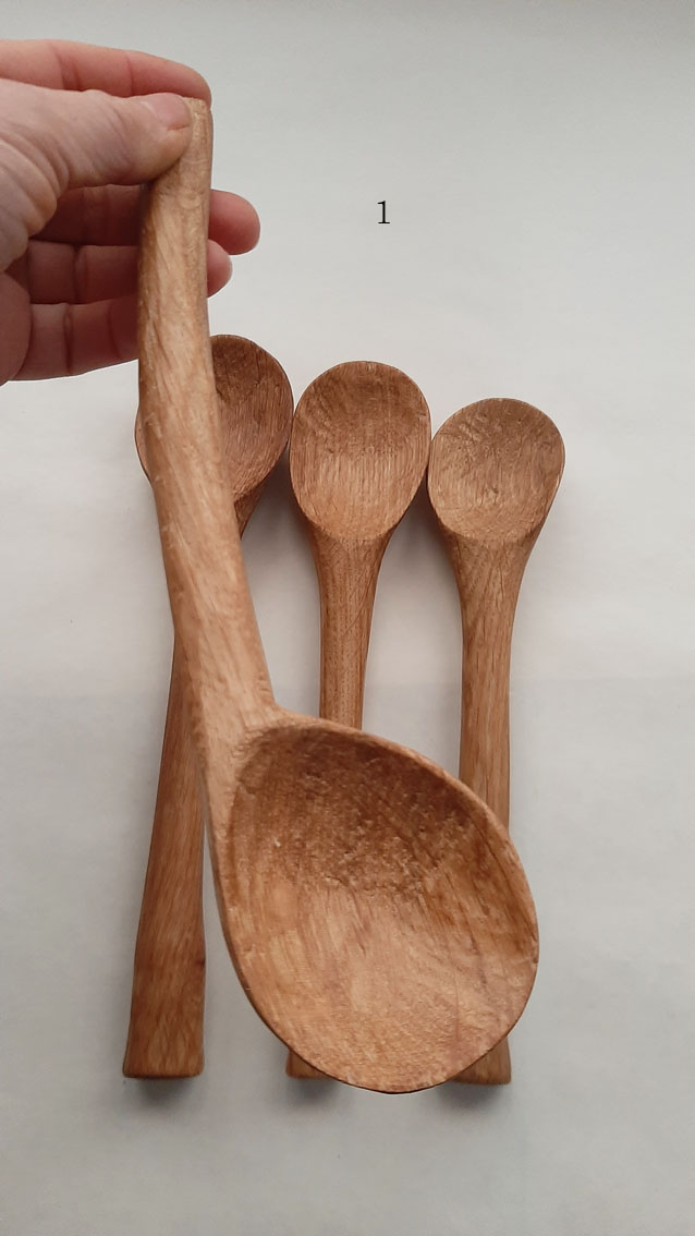 Cuchara madera roble silla - Imagen 4