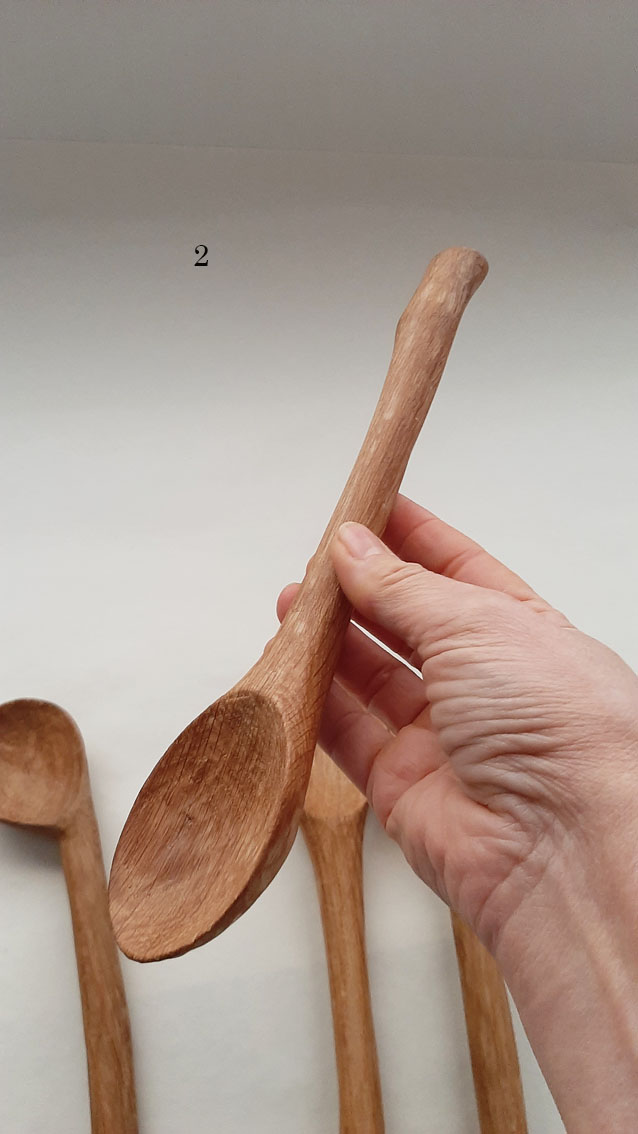 Cuchara madera roble silla - Imagen 5