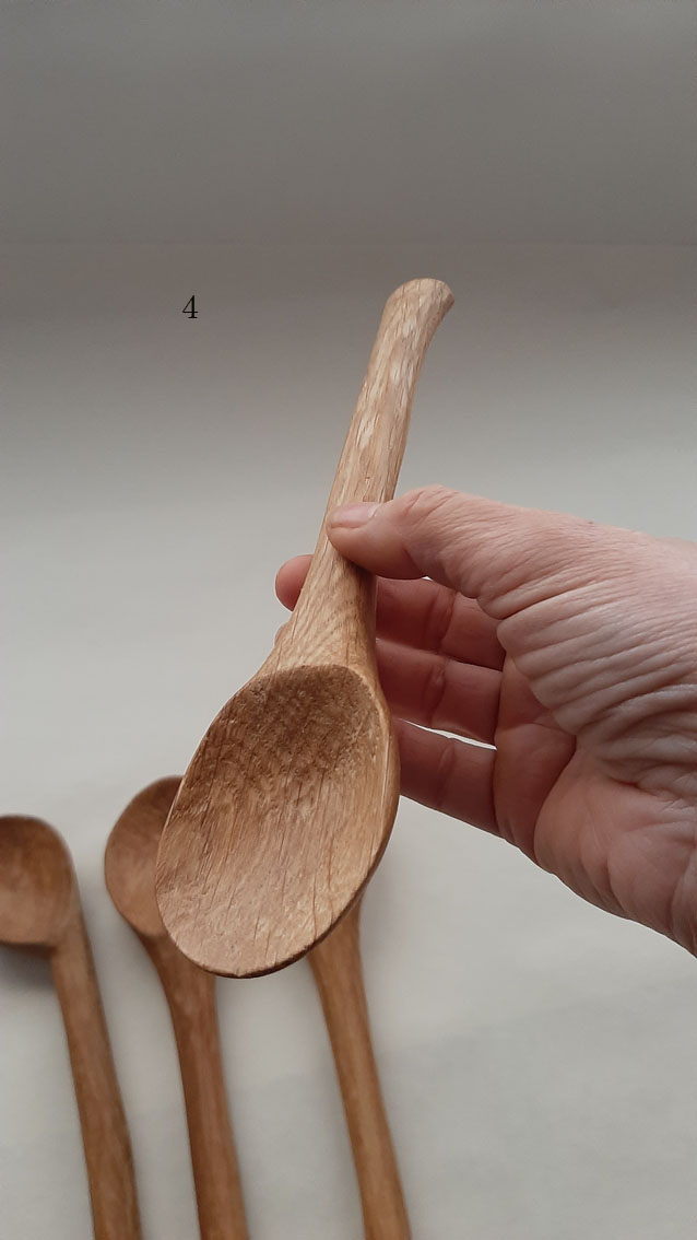 Cuchara madera roble silla - Imagen 7