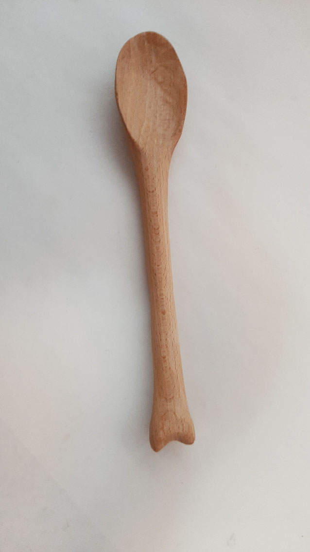 Cuchara madera haya silla - Imagen 2