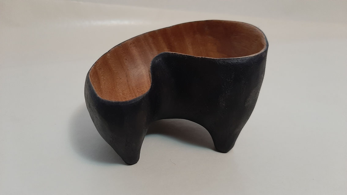 Cuenco madera cerezo chueco
