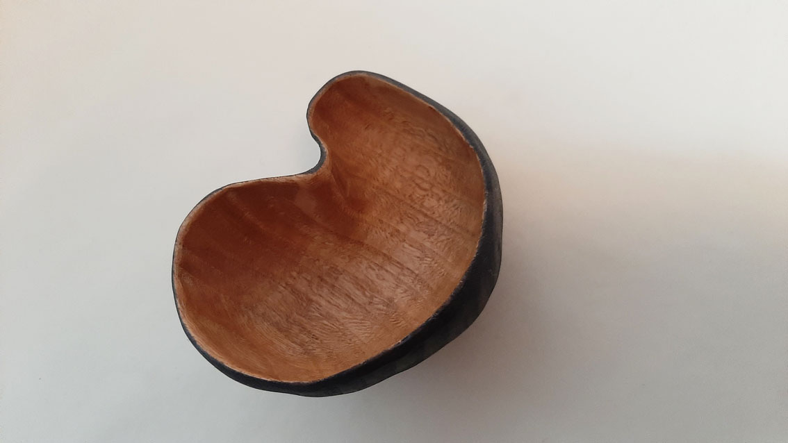 Cuenco madera cerezo chueco - Imagen 7