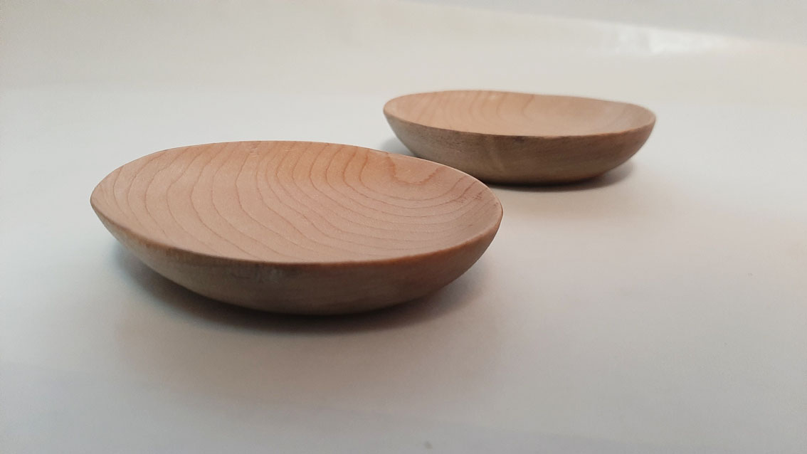 Platillo madera arce oval