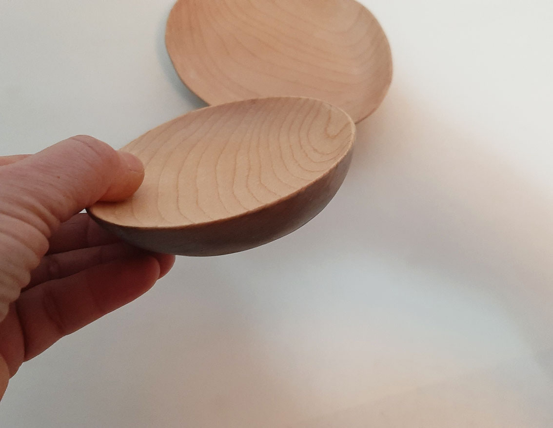 Platillo madera arce oval - Imagen 6