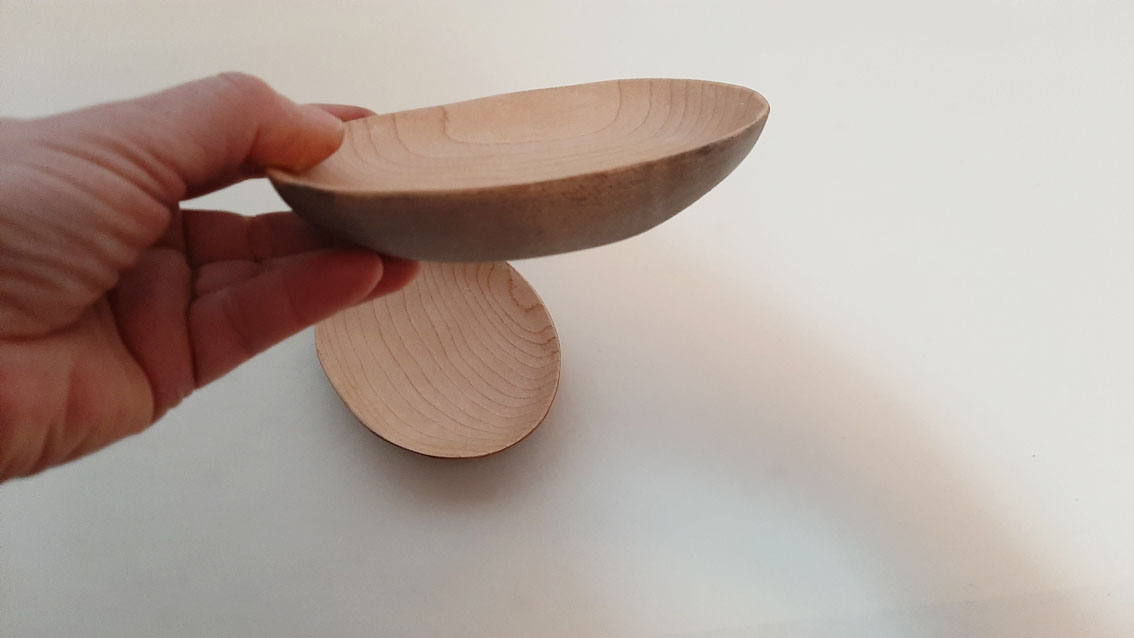 Platillo madera arce oval - Imagen 7