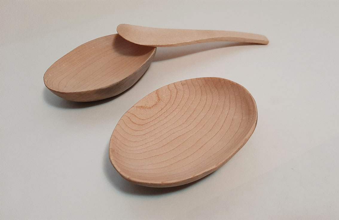 Platillo madera arce oval - Imagen 9