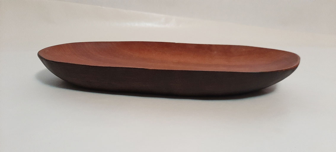 Plato largo madera caoba - Imagen 4