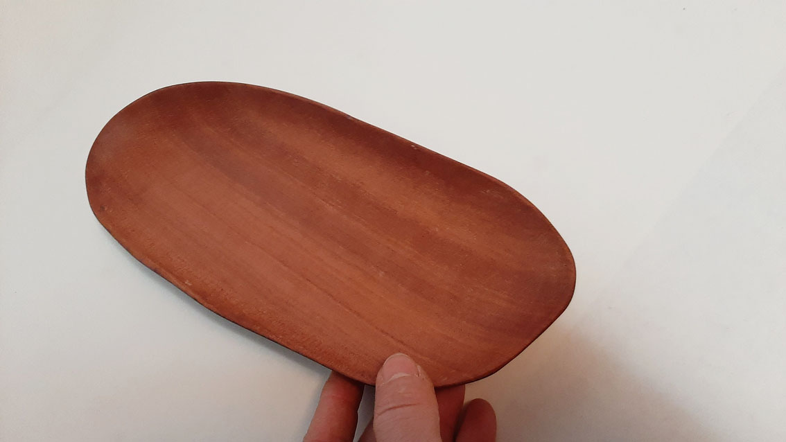 Plato largo madera caoba - Imagen 6