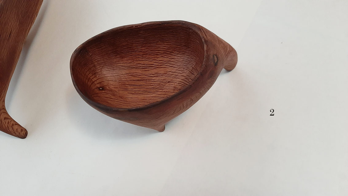 Cuenco trípode madera encina - Imagen 11