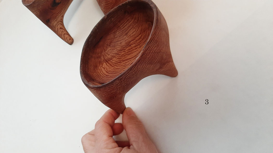 Cuenco trípode madera encina - Imagen 13