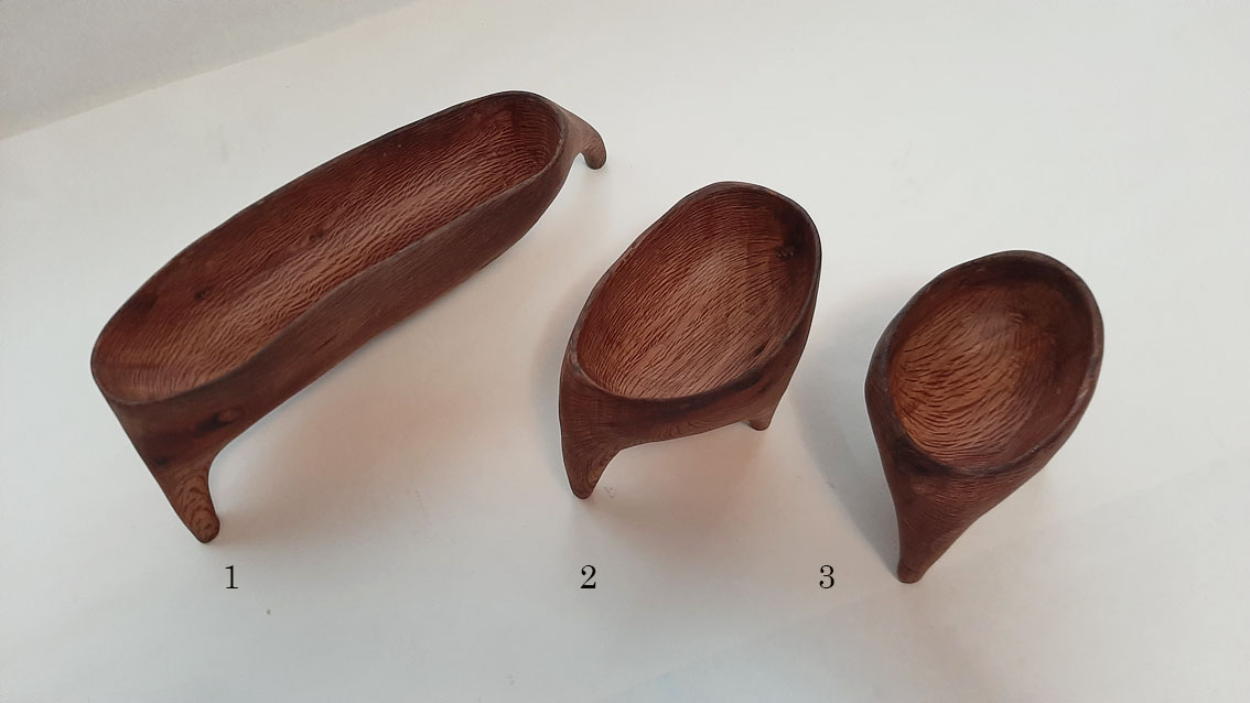 Cuenco trípode madera encina - Imagen 4