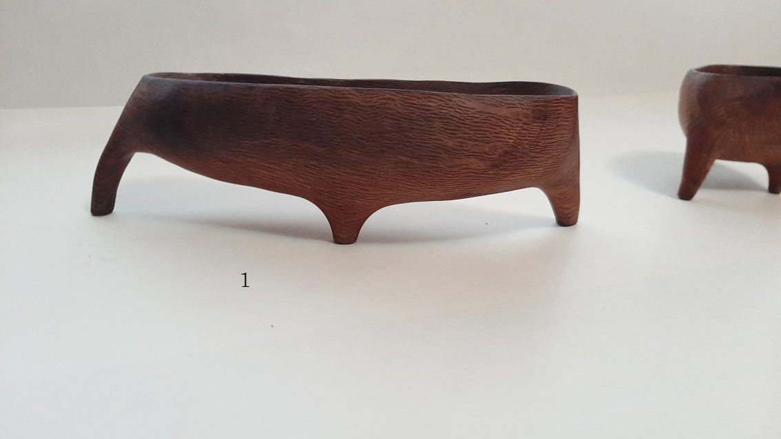 Cuenco trípode madera encina - Imagen 8