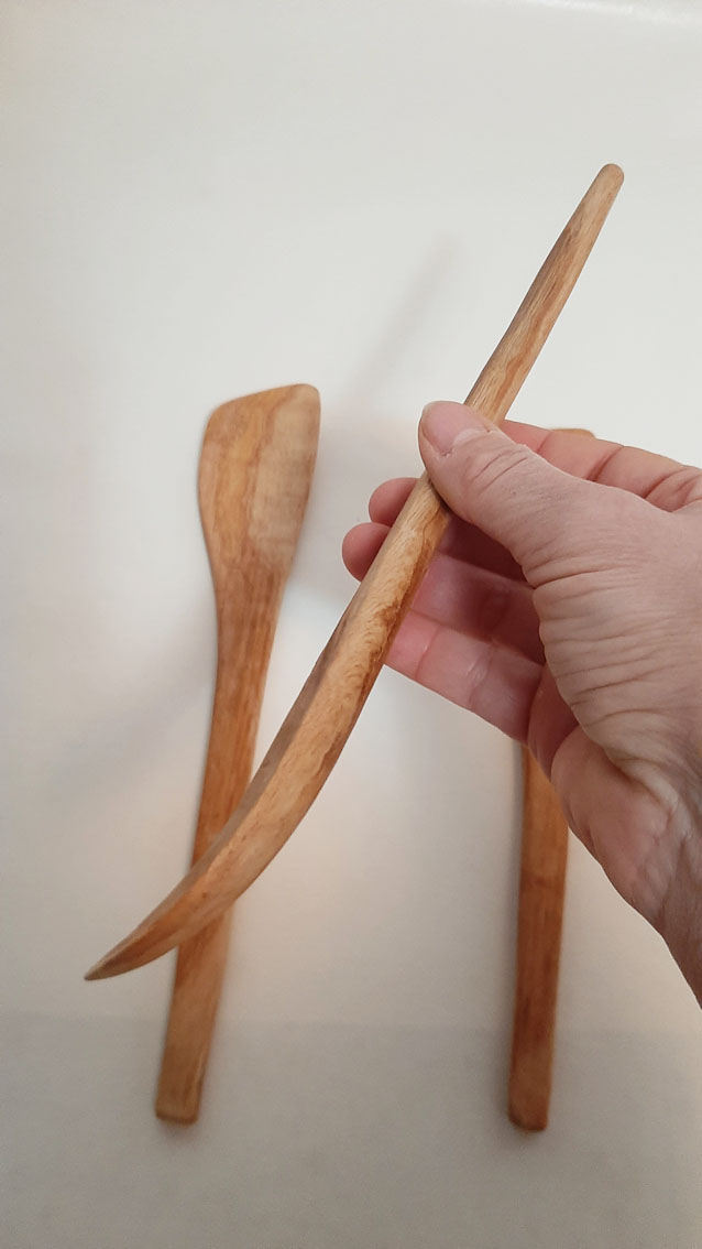 Espátula madera cerezo fina