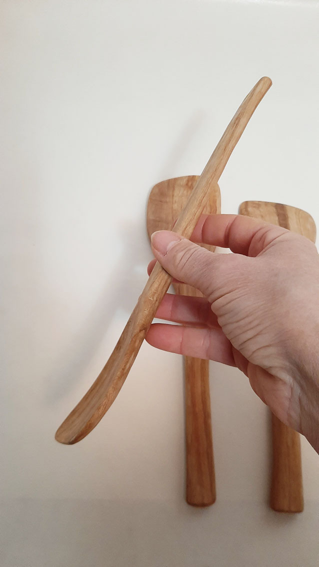 Espátula madera cerezo ancha - Imagen 6
