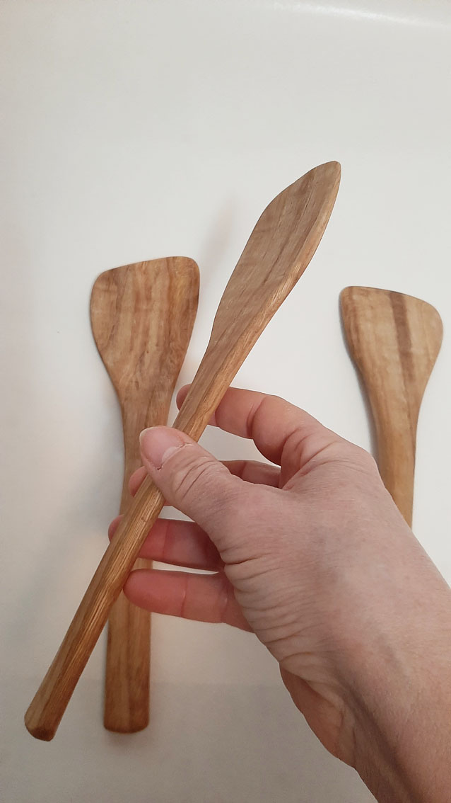 Espátula madera cerezo ancha - Imagen 7