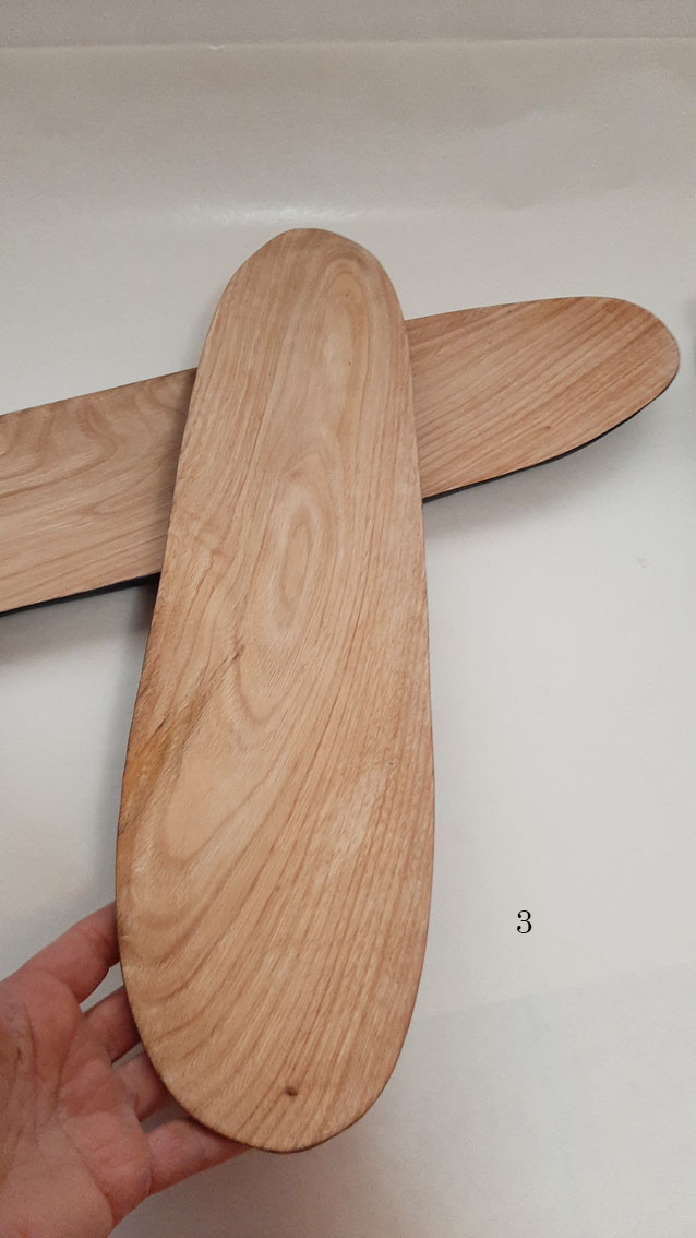 Plato madera castaño largo. Bicolor - Imagen 11
