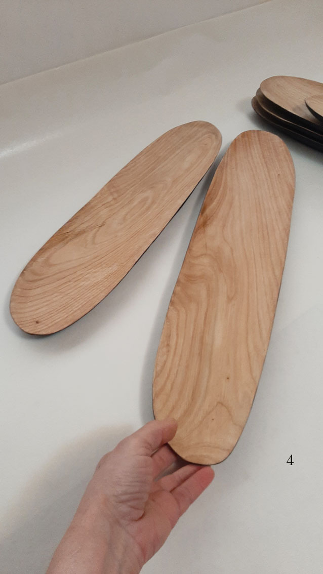 Plato madera castaño largo. Bicolor - Imagen 12