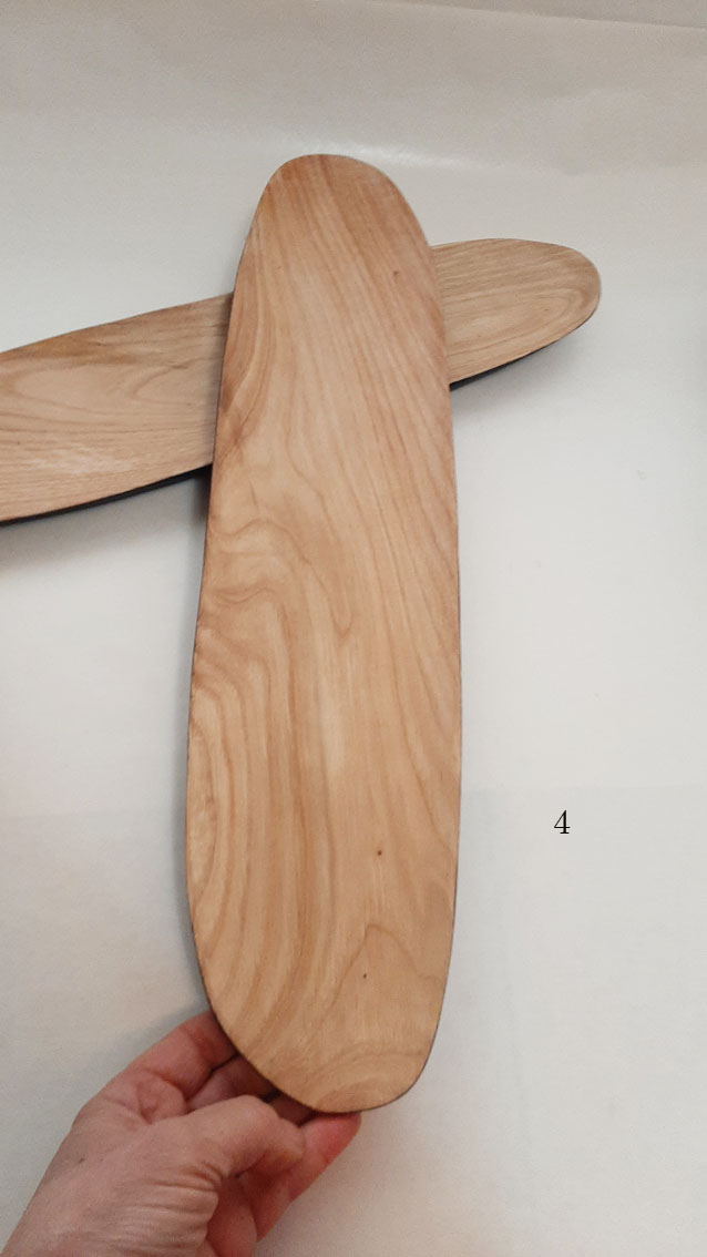 Plato madera castaño largo. Bicolor - Imagen 13
