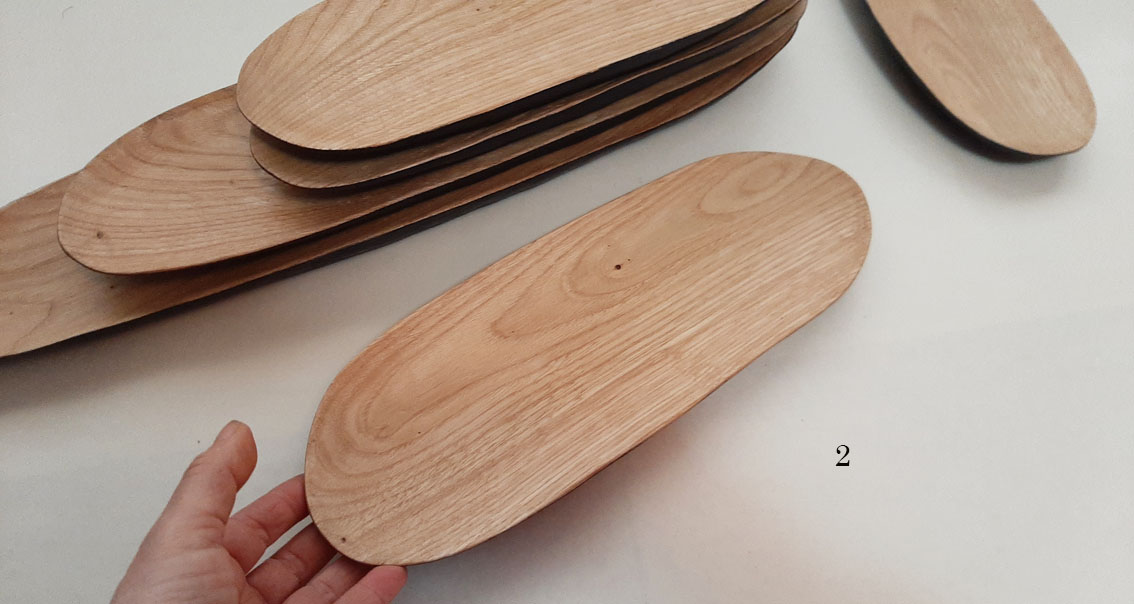 Plato madera castaño largo. Bicolor - Imagen 5