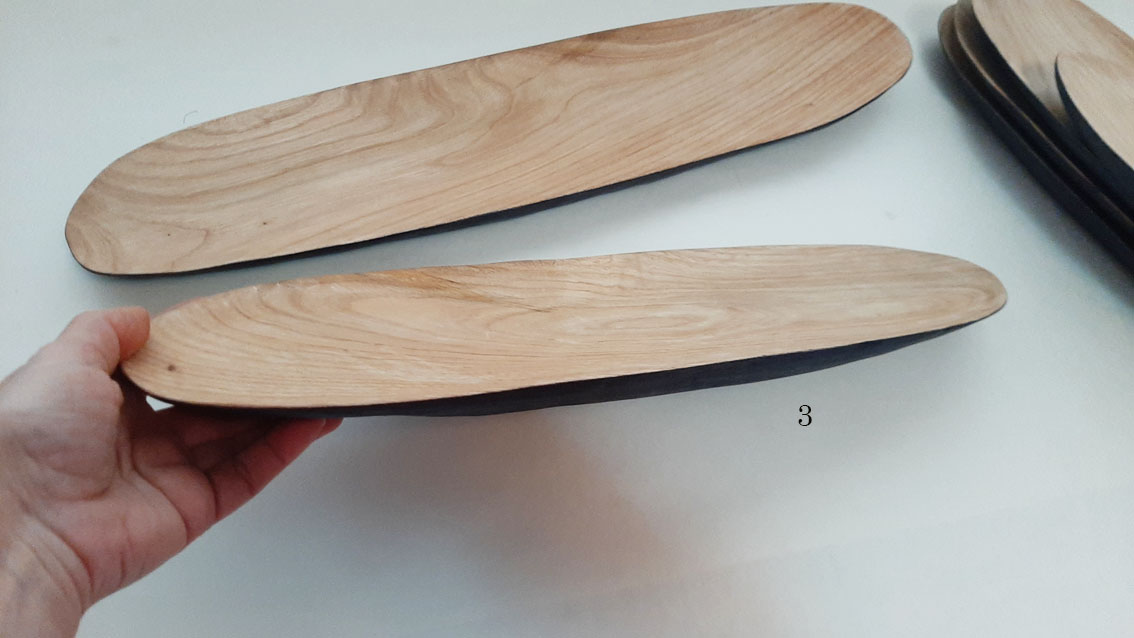 Plato madera castaño largo. Bicolor - Imagen 10