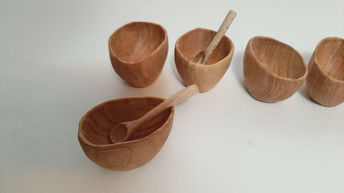 Vasito madera cerezo pequeño - Imagen 6