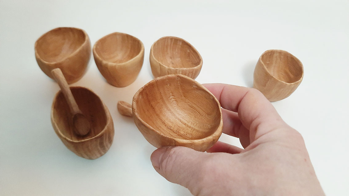 Vasito madera cerezo pequeño